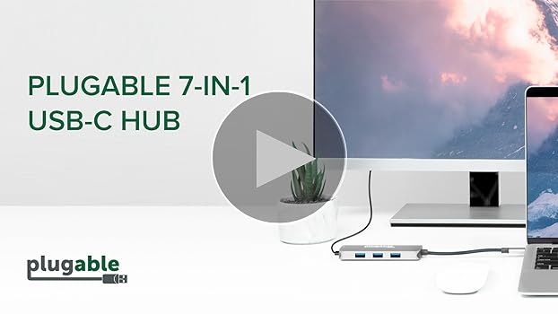 plugable　7-in-1　usb-c　ドッキングステーション　4K Amazon.com: Plugable 7-in-1 USB-C DisplayLink Dock – Dual 4K